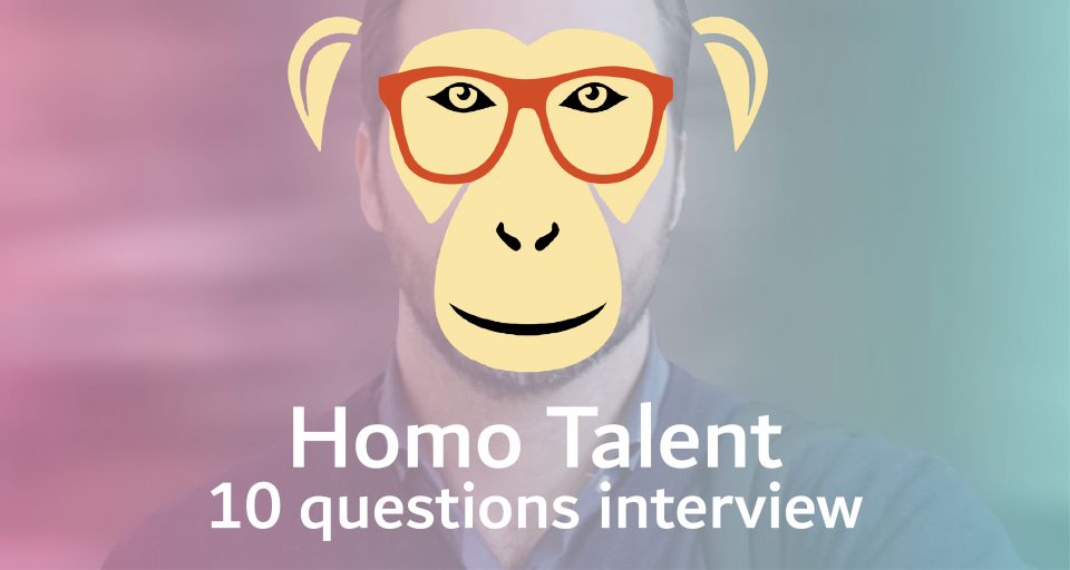 <strong><span style='color:#a9a9a9;font-size:14px;'>10 questions </span></strong></br>Homo Talent interview