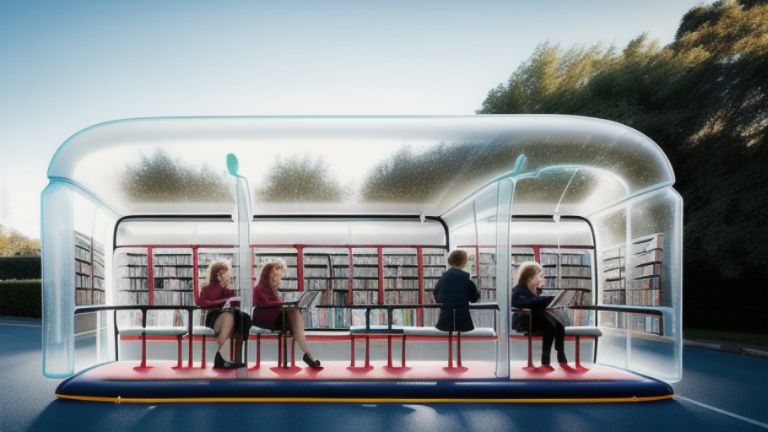 <strong><span style='color:#a9a9a9;font-size:14px;'>Design and Technomorphisms </span></strong></br>Pop-up Design: Inflatable library as bus stop or as a neighbourhoods books-pavilion