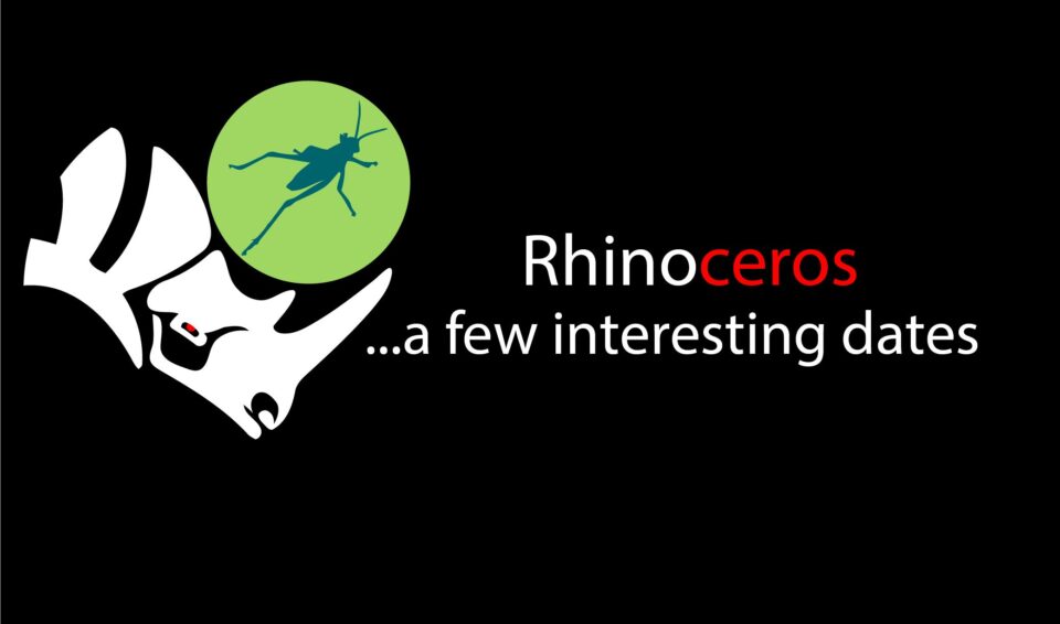<strong><span style='color:#a9a9a9;font-size:14px;'>Glossary </span></strong></br>The History of Rhino:  a few interesting dates