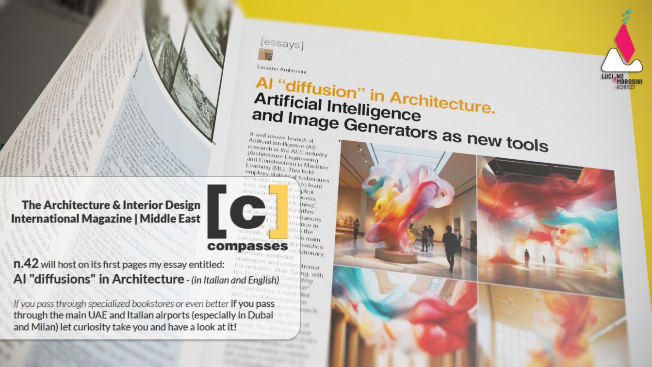 <strong><span style='color:#a9a9a9;font-size:14px;'>Essay </span></strong></br>AI “diffusion” in Architecture essay in Compasses n.42 – the Architecture & Interior Design International Magazine | Middle East